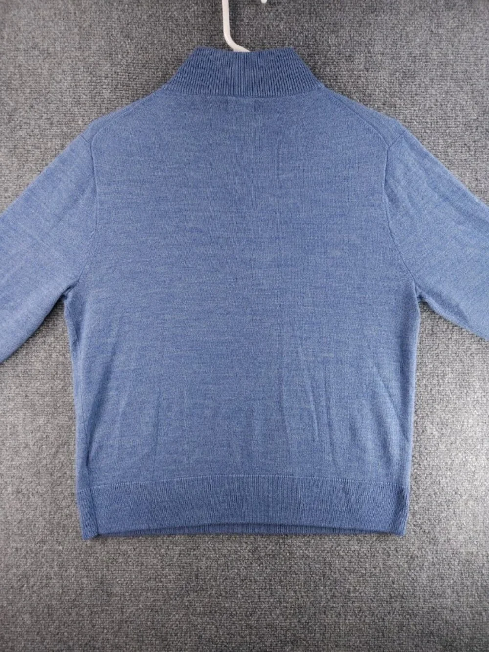 NWOT J. Crew 1/4 Zip Knit Wool Blend Sweater Pullover Men Soft Medium Adult